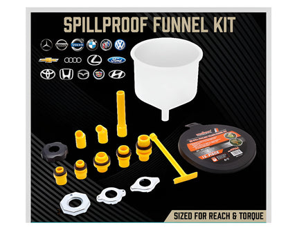 Radiator funnel kit components