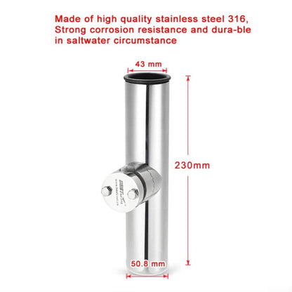 Boat rod holder clamp