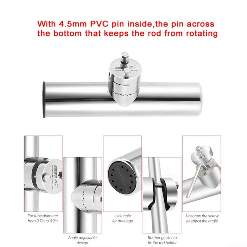 Fishing rod holder 19mm to 25mm