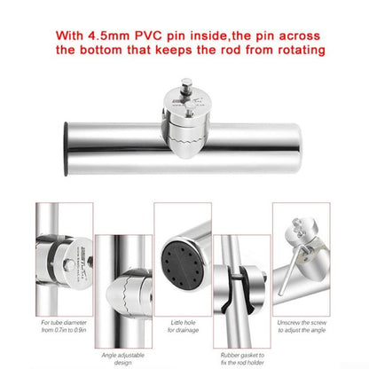 Fishing rod holder 19mm to 25mm