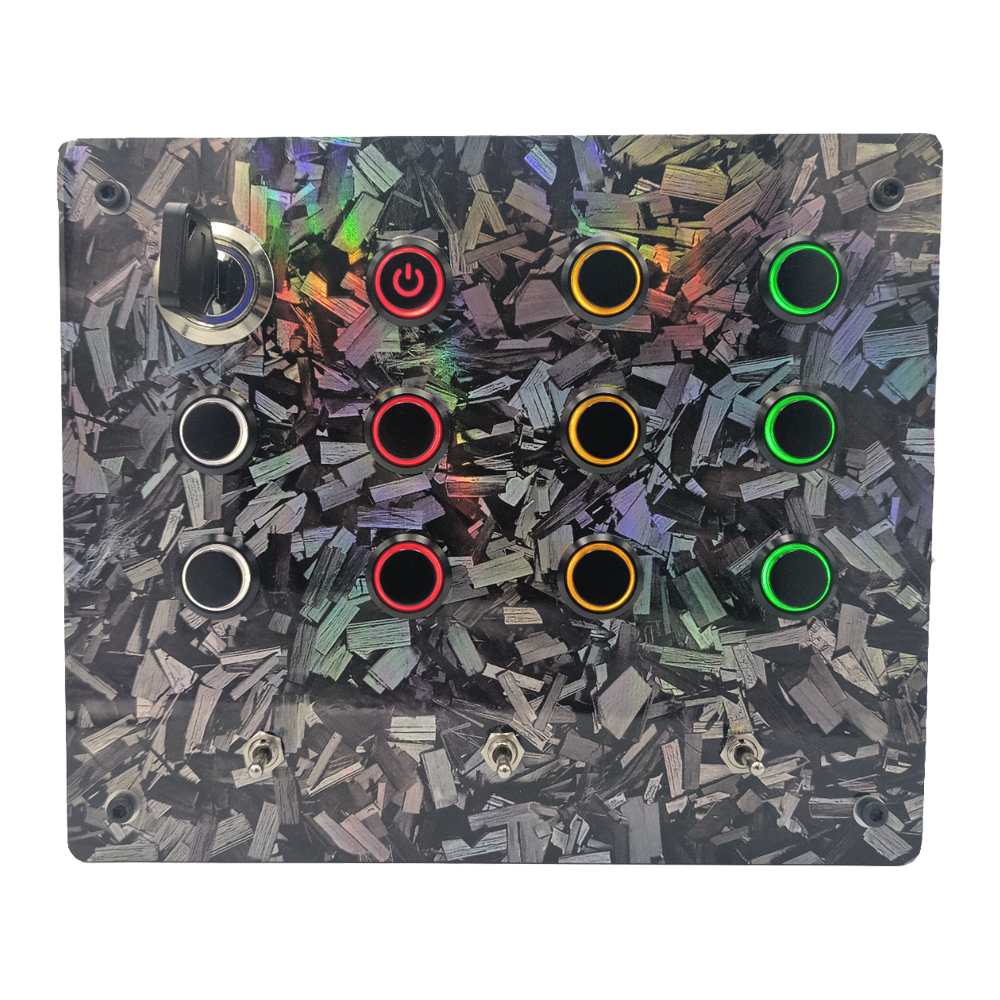 RaceCraftsNZ RCV1A Sim Racing Button Box – Forged Carbon Edition 🏎️🏁
