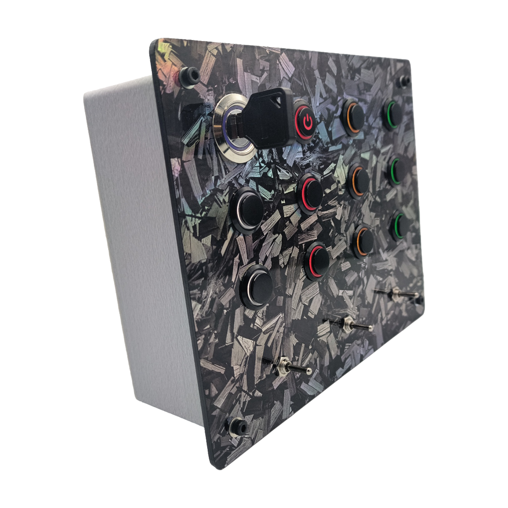 RaceCraftsNZ RCV1A Sim Racing Button Box – Forged Carbon Edition 🏎️🏁