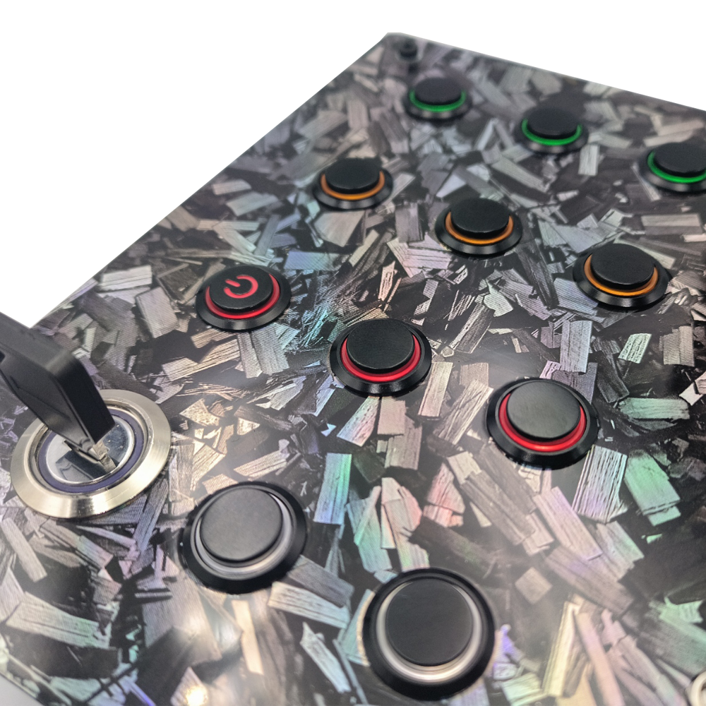 RaceCraftsNZ RCV1A Sim Racing Button Box – Forged Carbon Edition 🏎️🏁