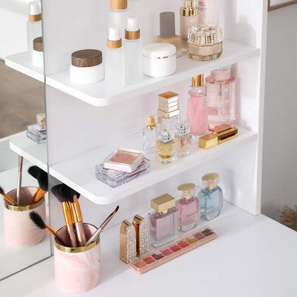 VASAGLE Dressing Table With Mirror