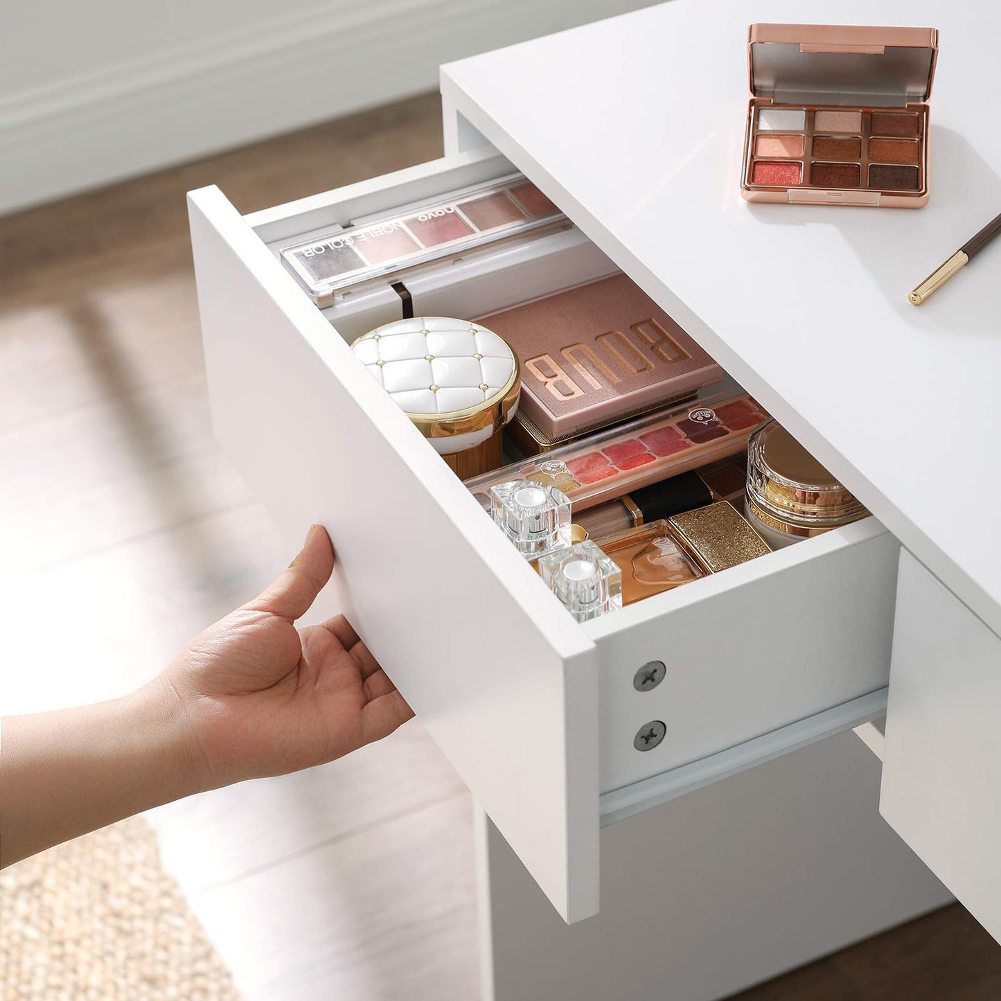 VASAGLE Dressing Table With Mirror