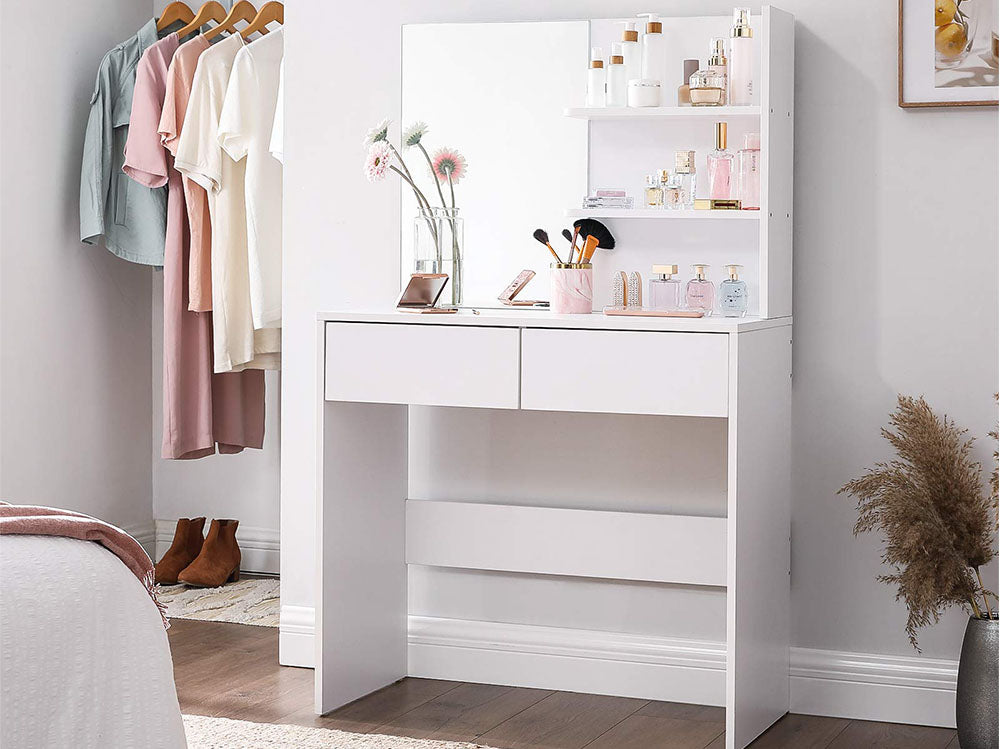 VASAGLE Dressing Table With Mirror