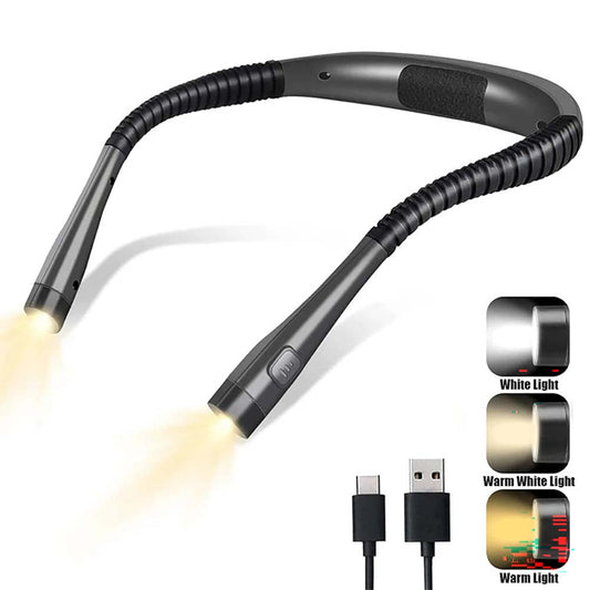 LED neck reading light