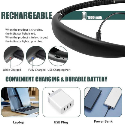 Flexible arm reading light