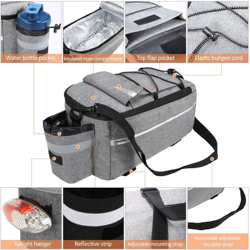 Reflective strips bike bag