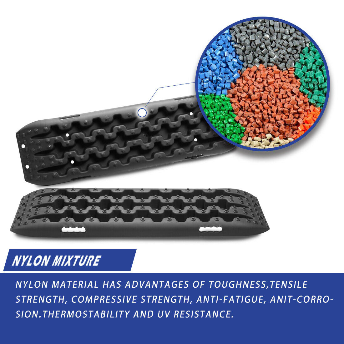 Recovery Tracks X-BULL – 3rd Gen Traction Boards for Sand Mud Snow 4WD Black