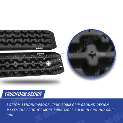 Recovery Tracks X-BULL – 3rd Gen Traction Boards for Sand Mud Snow 4WD Black