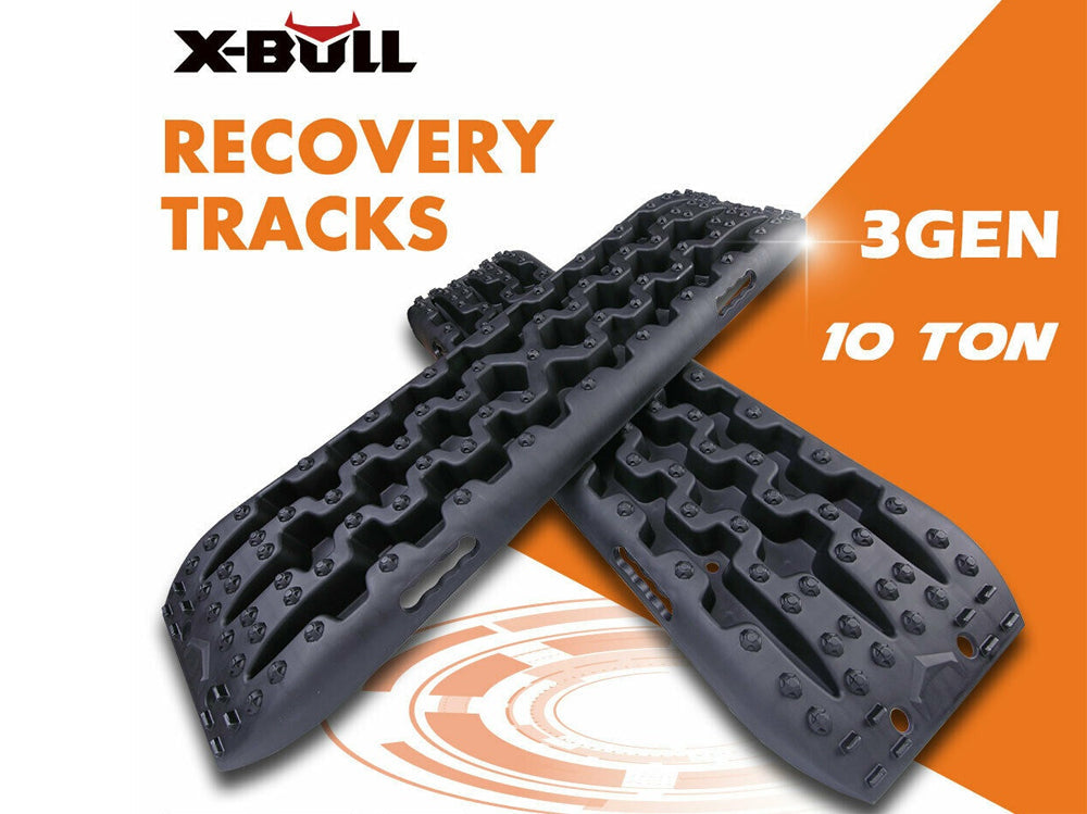 Recovery Tracks X-BULL – 3rd Gen Traction Boards for Sand Mud Snow 4WD Black