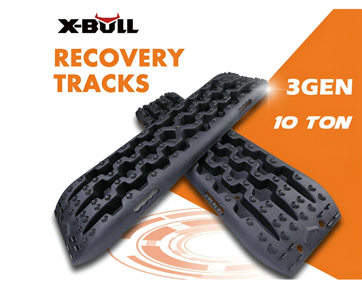 Recovery Tracks X-BULL – 3rd Gen Traction Boards for Sand Mud Snow 4WD Black
