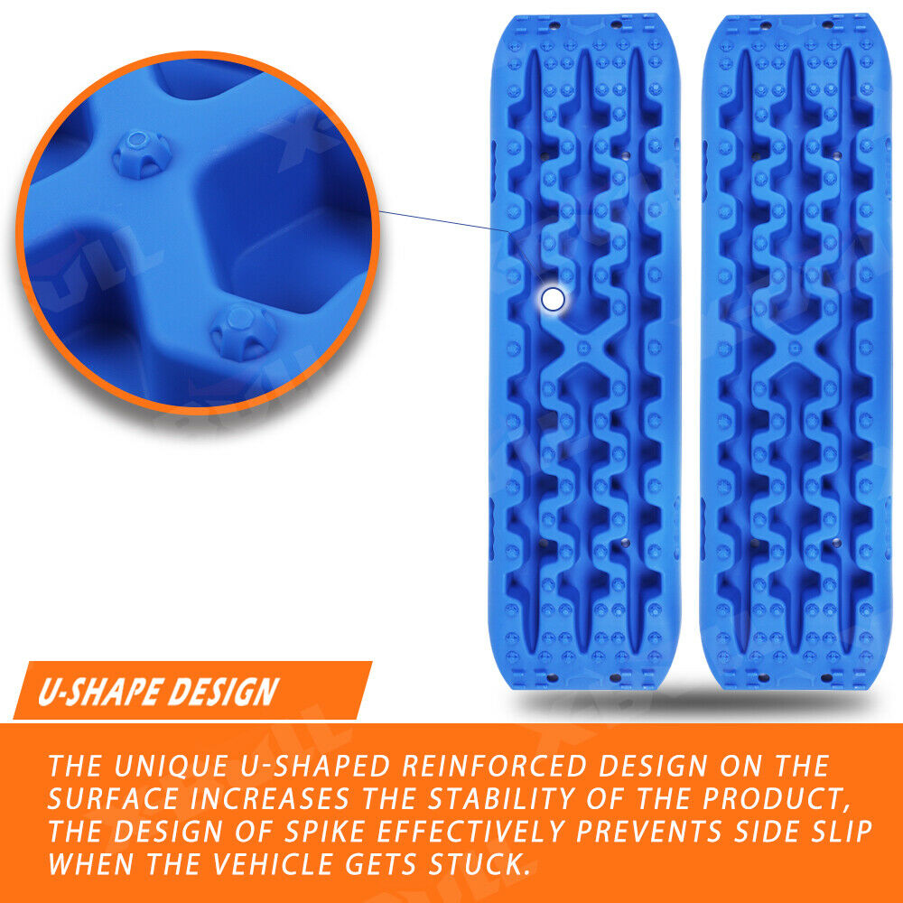 Recovery Tracks X-BULL – 3rd Gen Traction Boards for Sand Mud Snow 4WD Blue