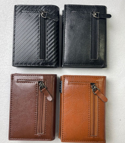 RFID Blocking Anti Theft Holder, Credit Card Holder Pop Up Card Wallet