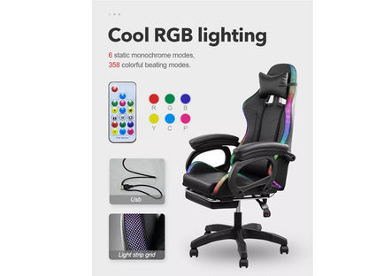 Gaming Chair with Desk – RGB Gaming Chair Combo with Gaming Desk Table