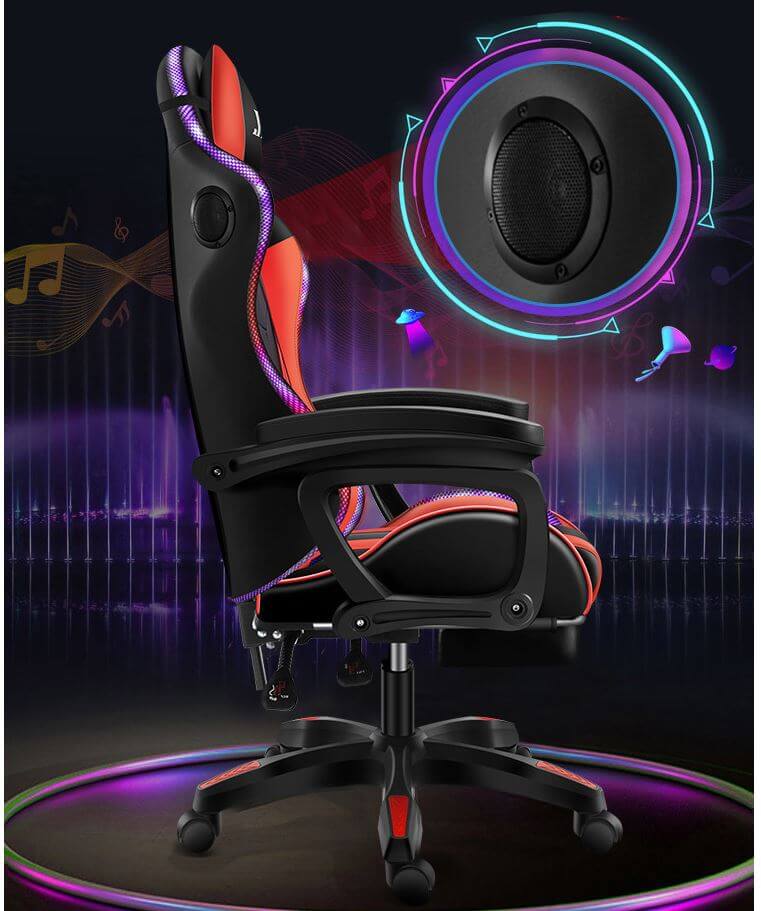 Gaming Chair With Rgb Light And Speaker - The Shopsite