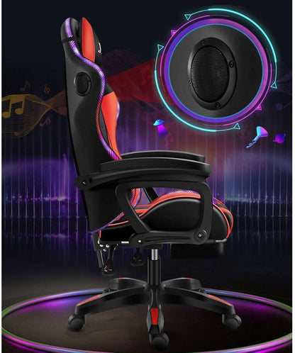 Gaming Chair With Rgb Light And Speaker - The Shopsite