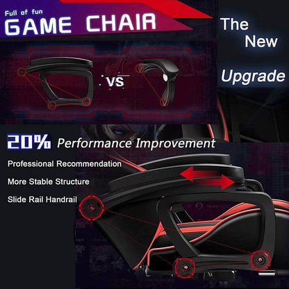 Gaming Chair with Footrest – RGB Gaming Chair with Speakers & Lights