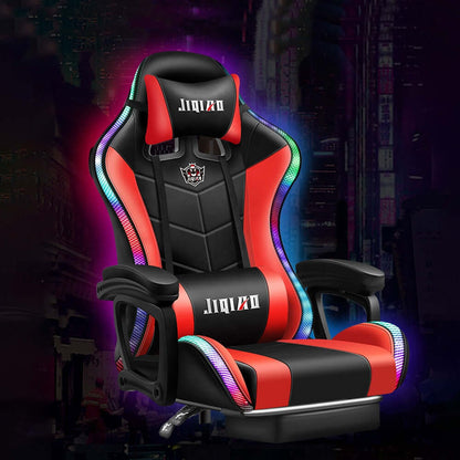 Gaming Chair with Footrest – RGB Gaming Chair with Speakers & Lights