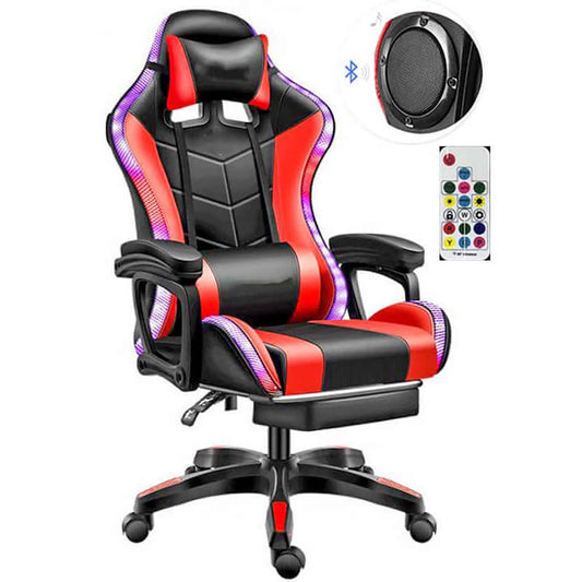 rgb gaming chair red
