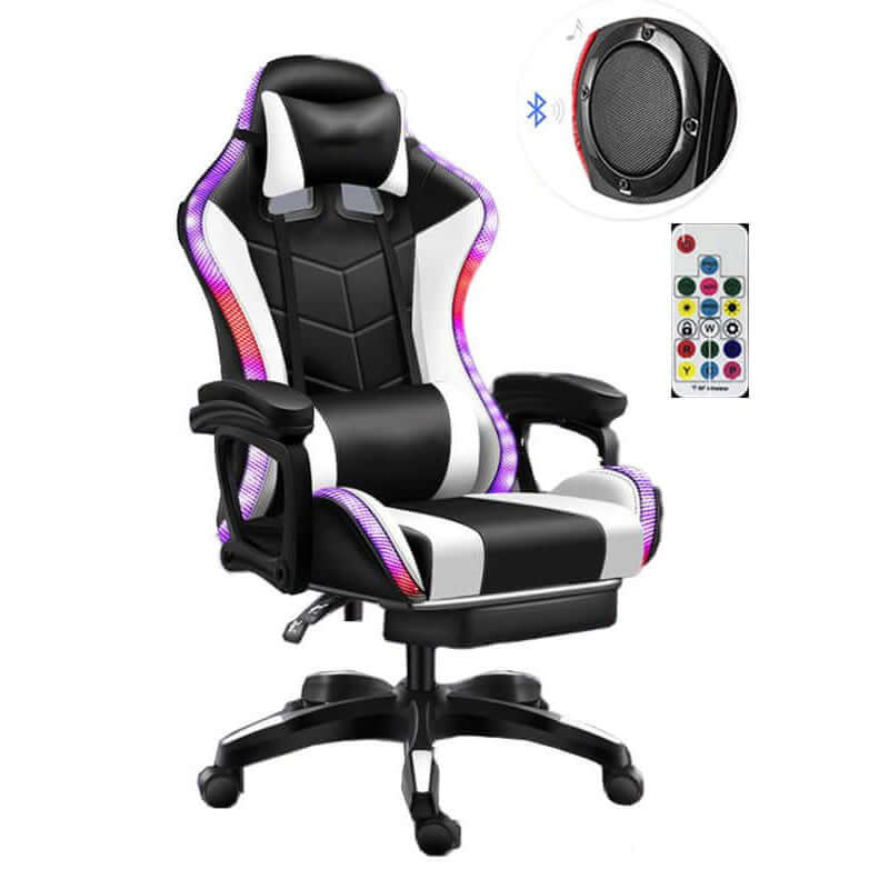 Gaming Chair With Rgb Light And Speaker - The Shopsite
