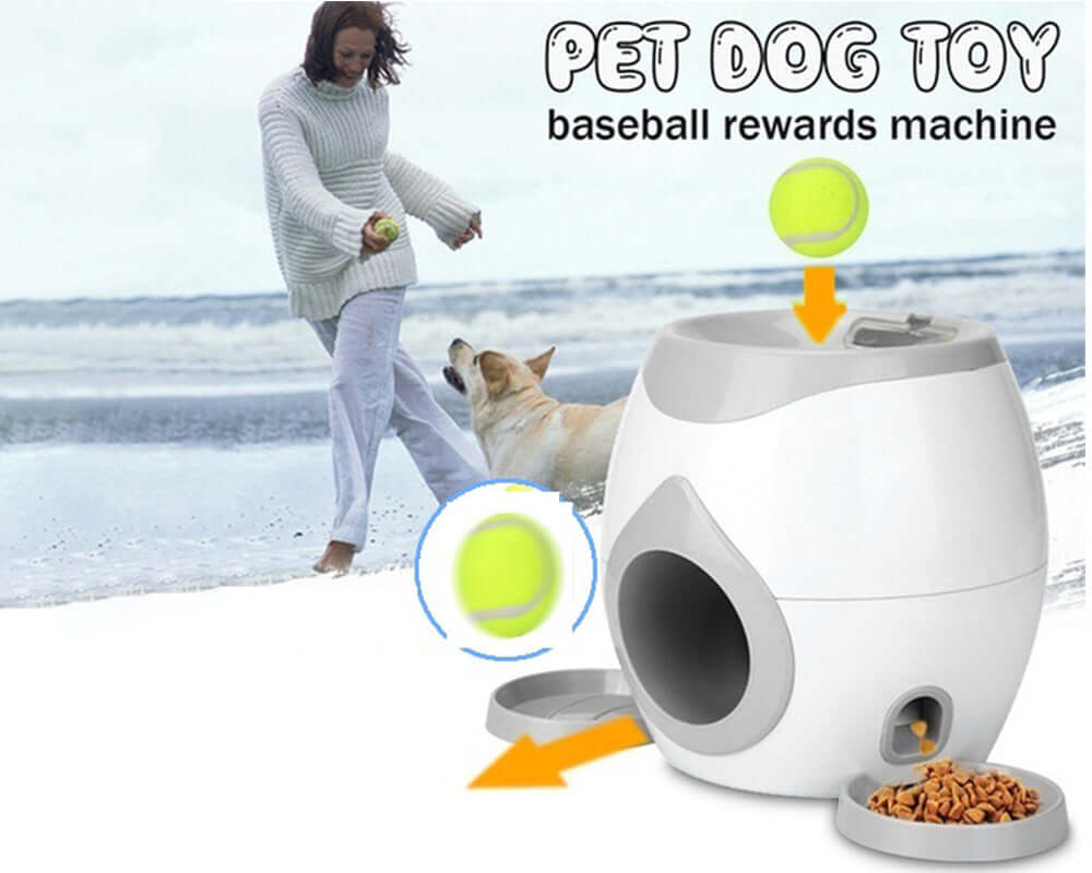 Fetch-N-Treat Dog Toy Tennis Ball Machine Fetch and Treat Toy - The Shopsite