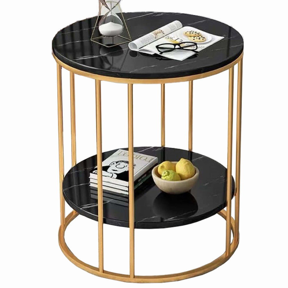 Black marble coffee table