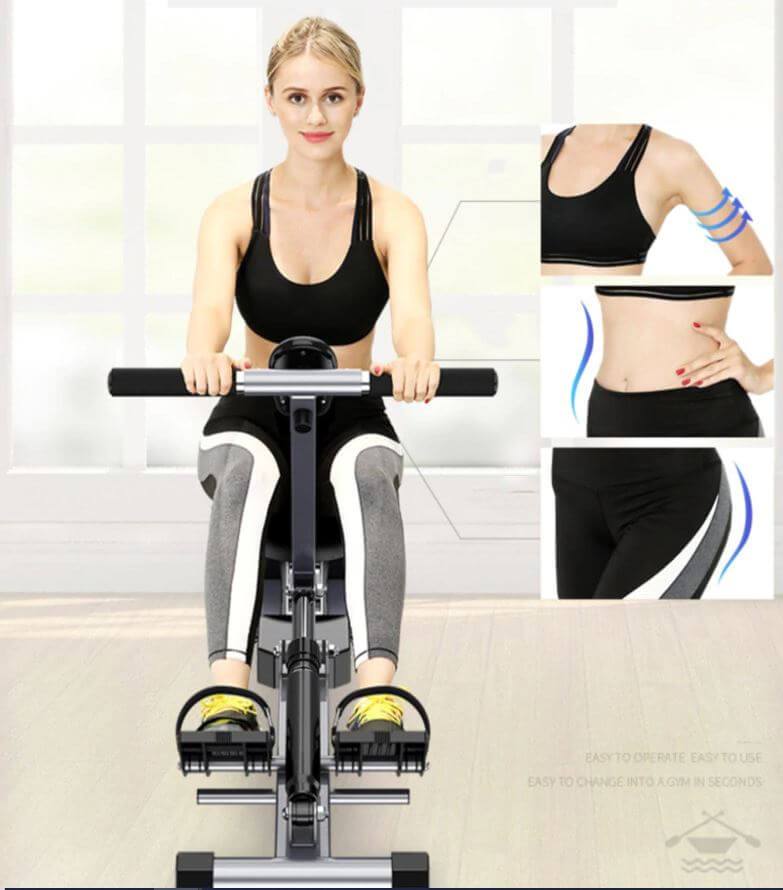 Foldable Rowing Machine Fitness Gym - The Shopsite