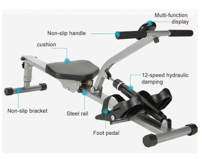 Foldable Rowing Machine Fitness Gym - The Shopsite
