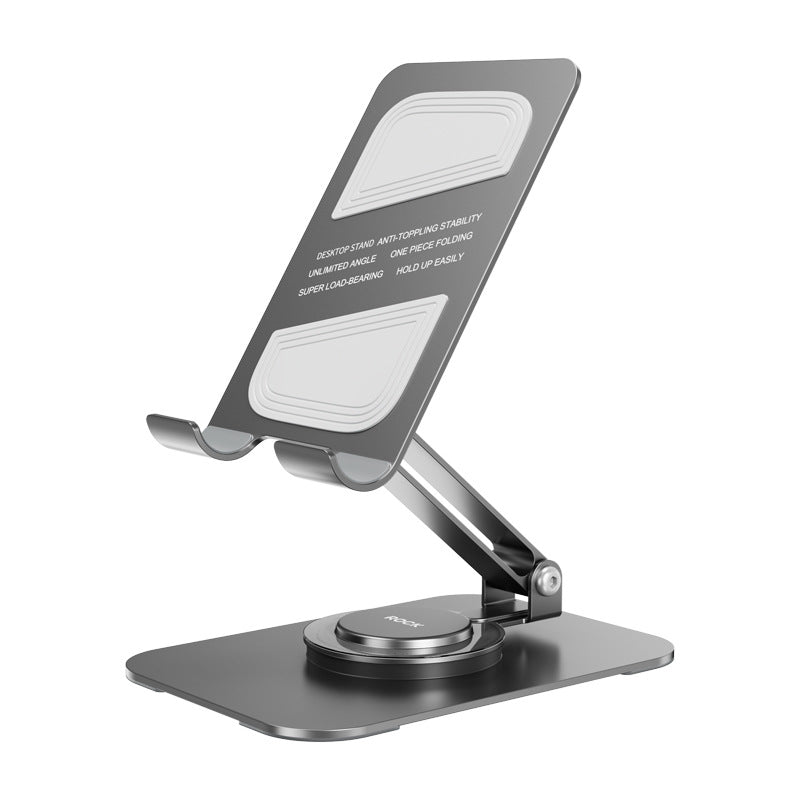 Metal Phone Stand 360 rotatable Foldable for Table Desk
