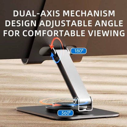 Metal Phone Stand 360 rotatable Foldable for Table Desk