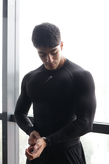Compression Fullsleeves T-shirt Black