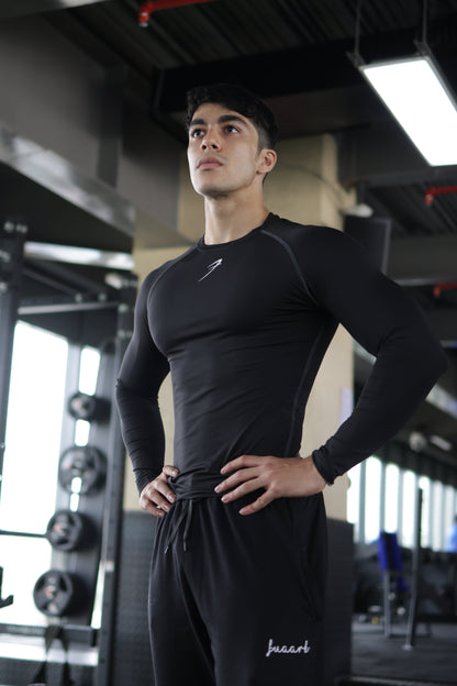 Compression Fullsleeves T-shirt Black