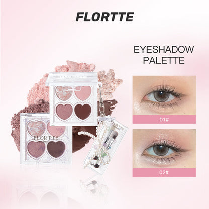 FLORTTE Blooming Love 4-Colour Eyeshadow Palette