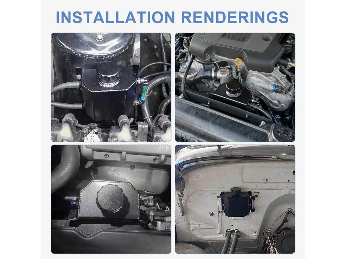 Universal Radiator Coolant Overflow Tank Kit