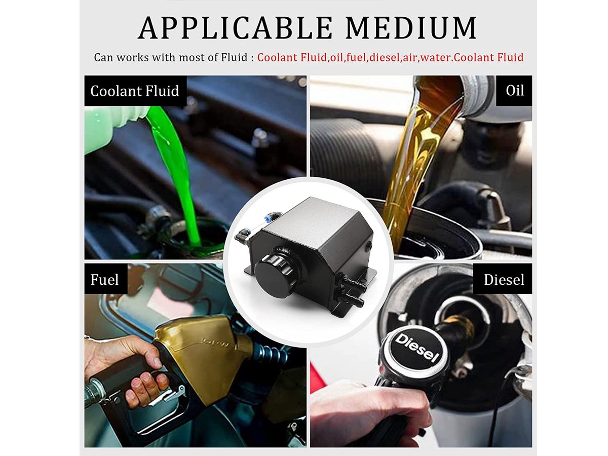 Universal Radiator Coolant Overflow Tank Kit
