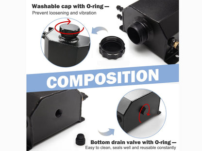 Universal Radiator Coolant Overflow Tank Kit