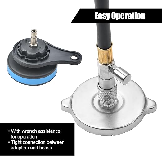 Universal Cooling System Radiator Pressure Tester Gasket Test Kit Leak Detector