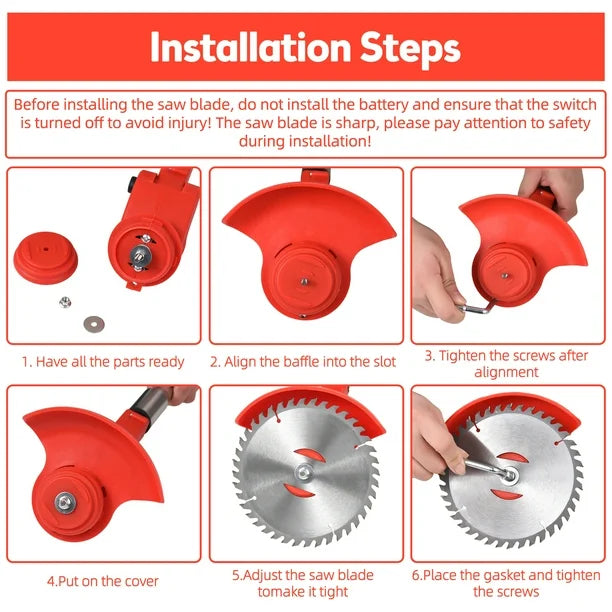 Electric Cordless Lawnmower Electric Rotary Lawn Mower, Close Edge Cutting, Rear Roller, Manual Height Adjust