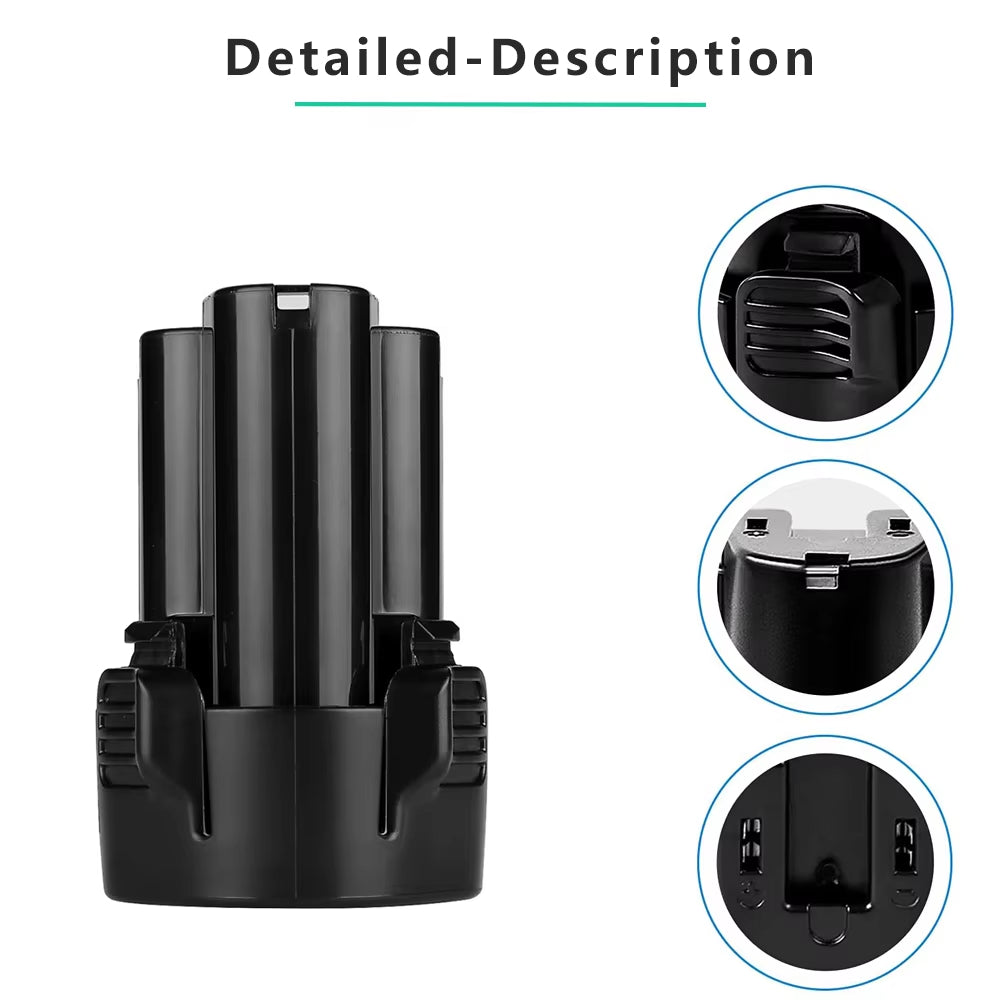 Replacement Makita Battery, 18V Battery For Makita BL1013 10.8V 2.0AH