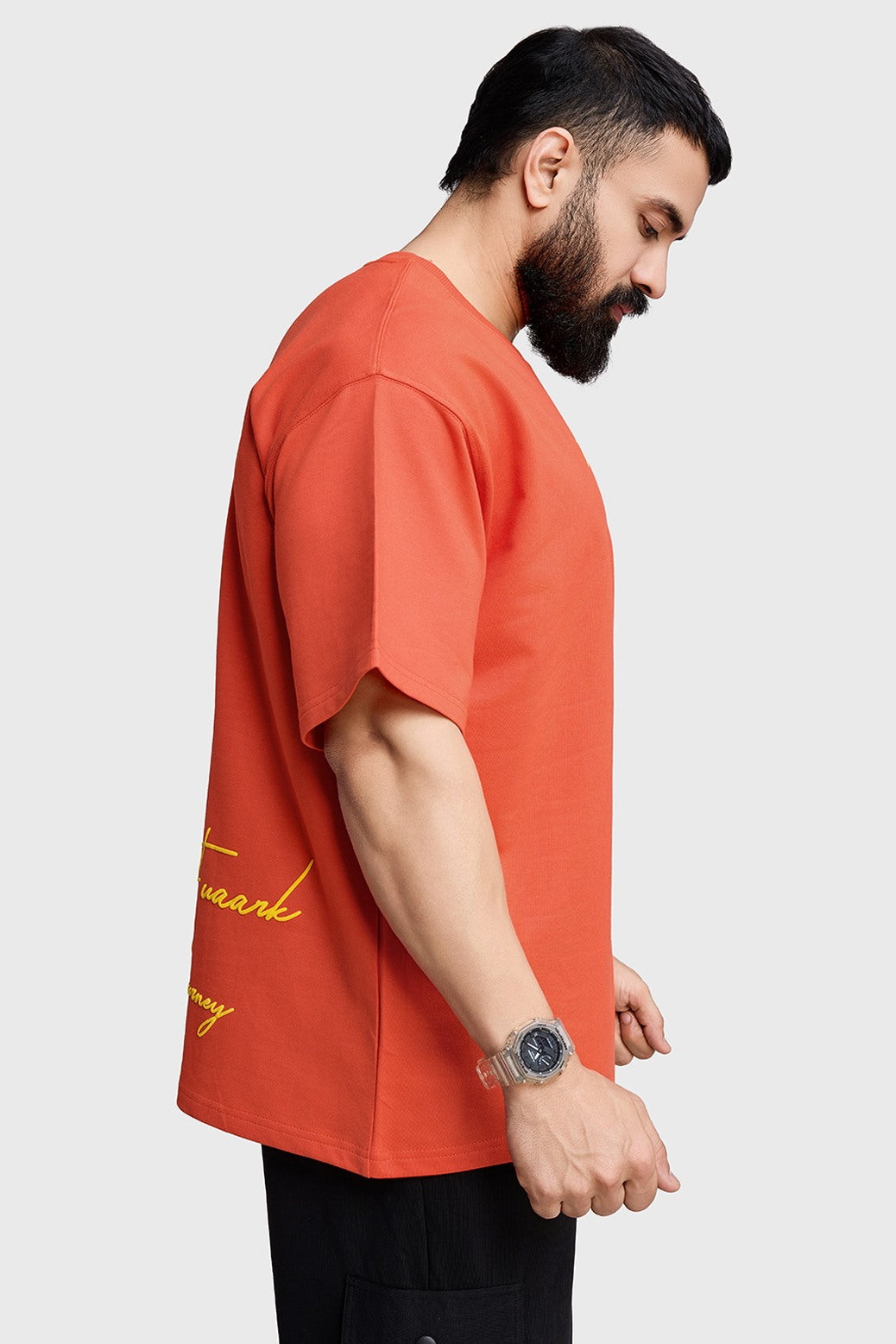 Respect The Journey Oversized T-shirt Orange