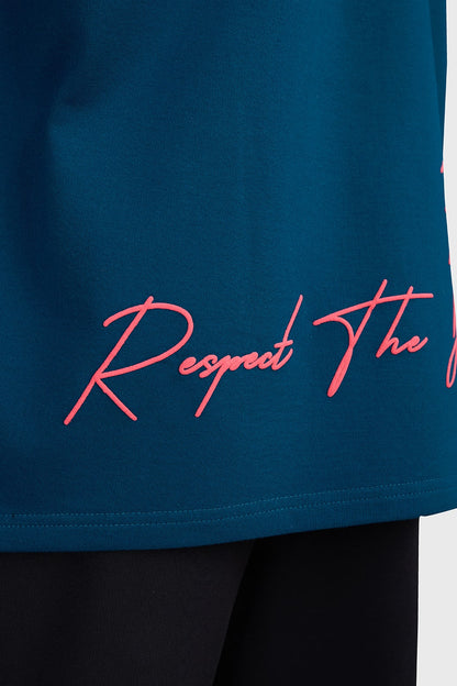 Respect The Journey Oversized T-shirt Teal