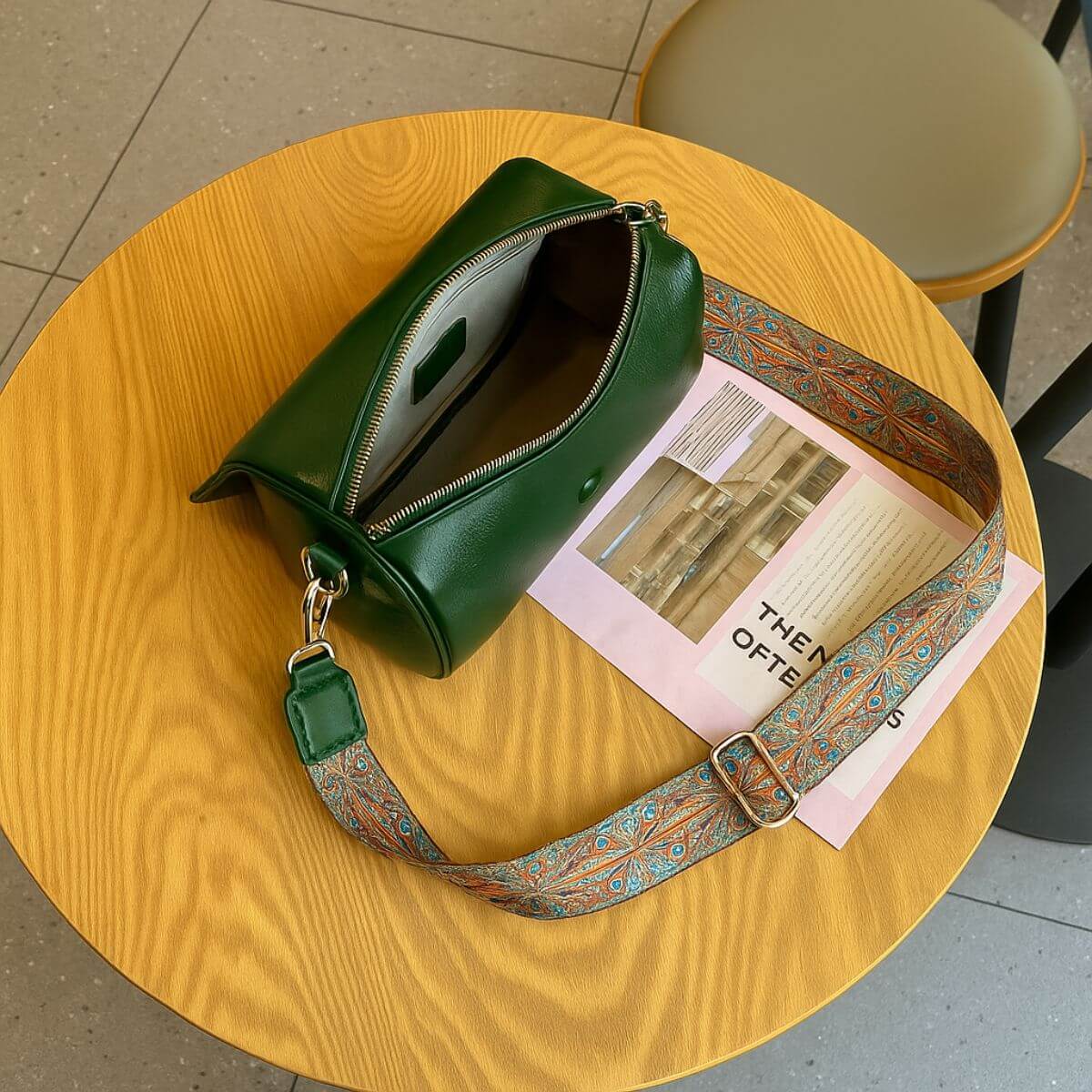 Retro Frame Emerald Green Mini Shoulder & Crossbody Bag
