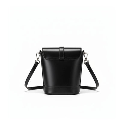 Retro Luxe Black Mini Crossbody & Shoulder Bag