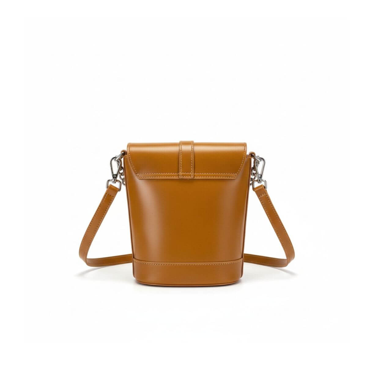 Retro Luxe Caramel Brown Mini Crossbody & Shoulder Bag