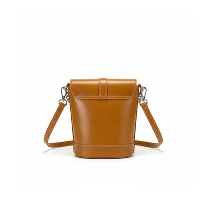 Retro Luxe Caramel Brown Mini Crossbody & Shoulder Bag