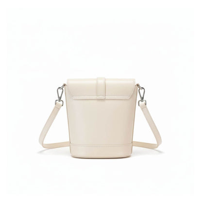 Retro Luxe Ivory White Mini Crossbody & Shoulder Bag