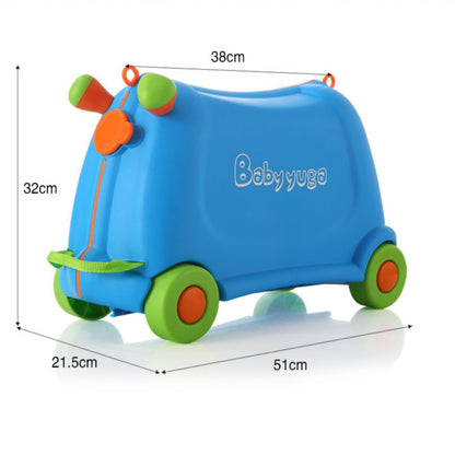 Kids Suitcase on Wheels – Toddler Ride on Luggage | RigeGo | Pink
