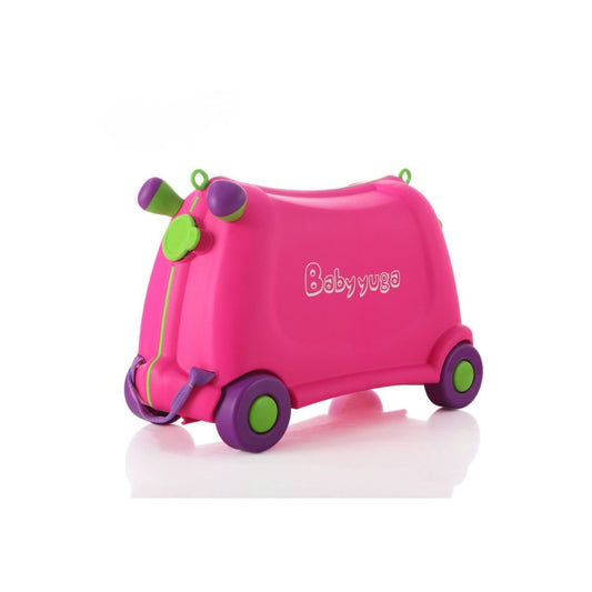 Kids Suitcase on Wheels – Toddler Ride on Luggage | RigeGo | Pink